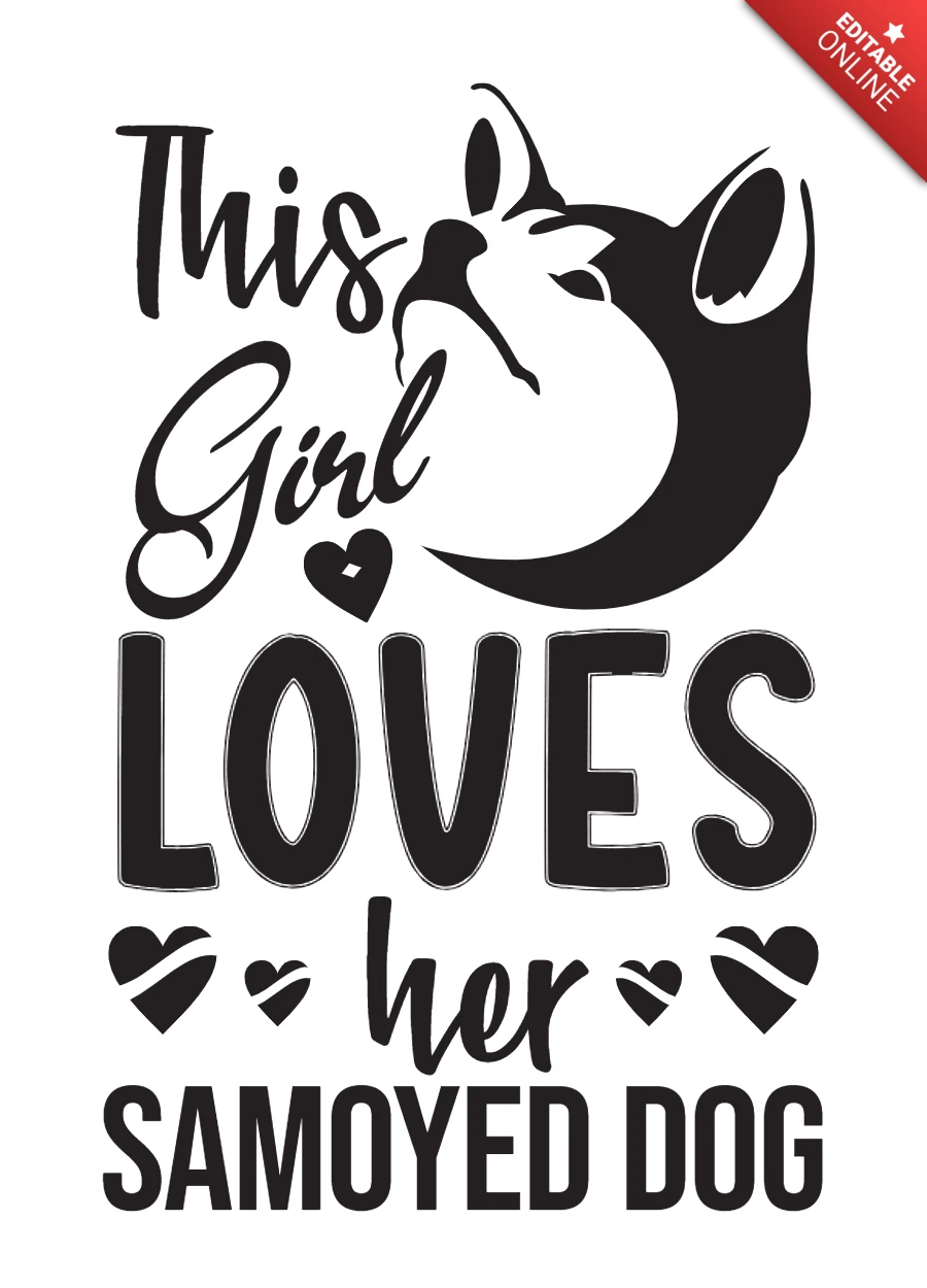 Esta garota adora o modelo de camiseta do seu cão samoieda