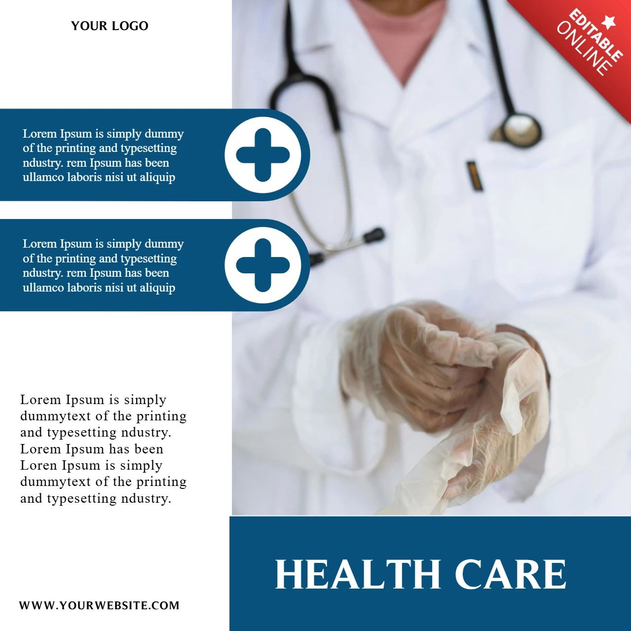 Health Awareness Medical Instagram Post Design Template
