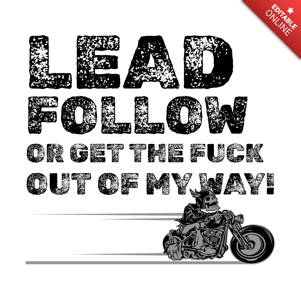 Skelet fiets quote t-shirt ontwerpsjabloon