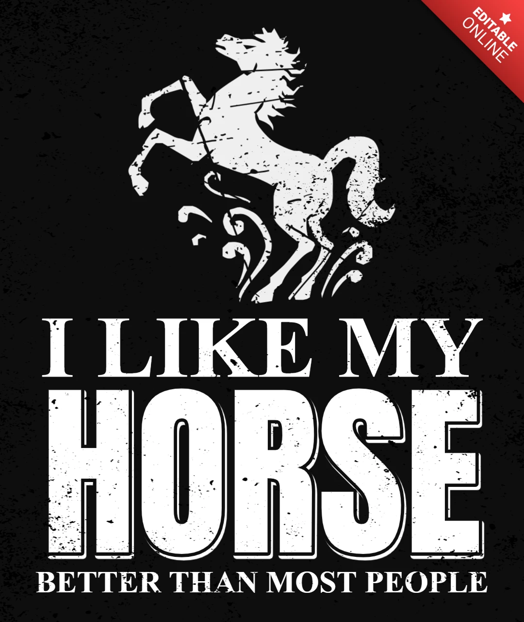 Ik vind mijn paard leuker dan de meeste mensen paardenrennen t-shirt ontwerpsjabloon