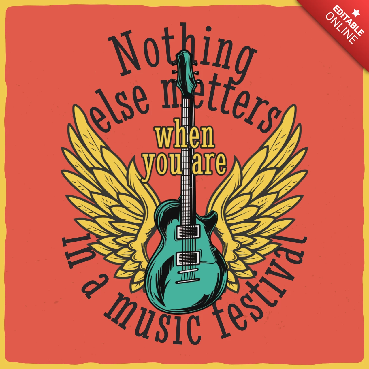 Music Festival T-Shirt Design Template