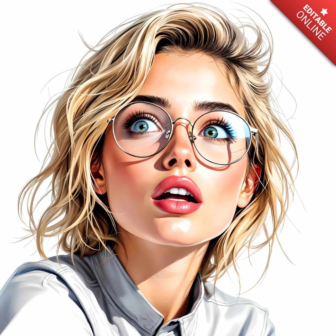 Plantilla de diseño de ilustración de moda editable para una estética moderna