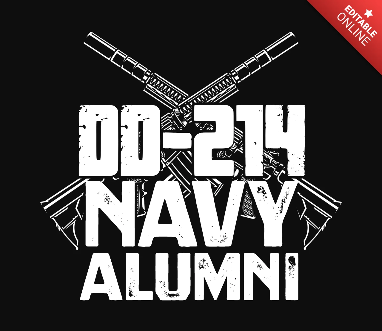 Modèle de t-shirt Navy alumni usa