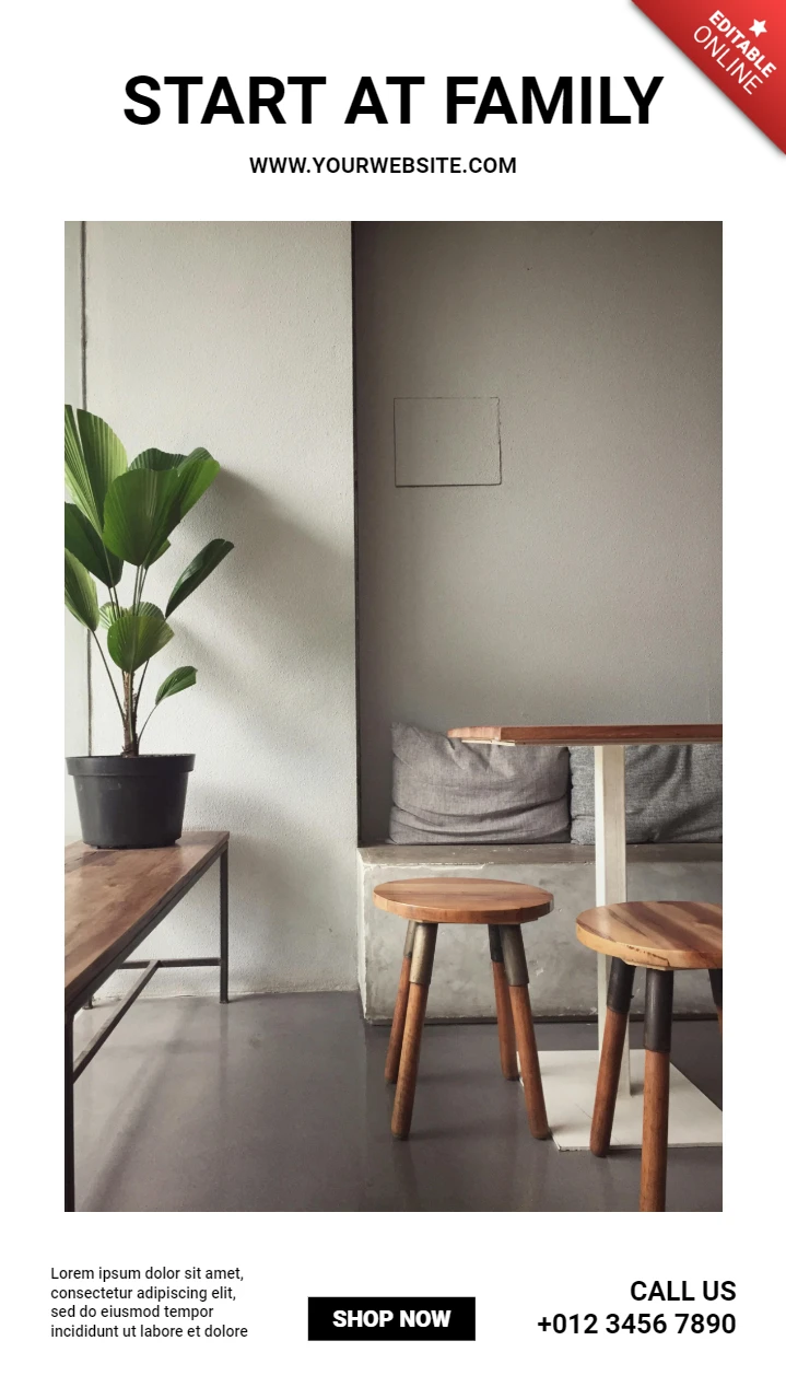 Plantilla de diseño minimalista y brillante para un post comercial en las redes sociales