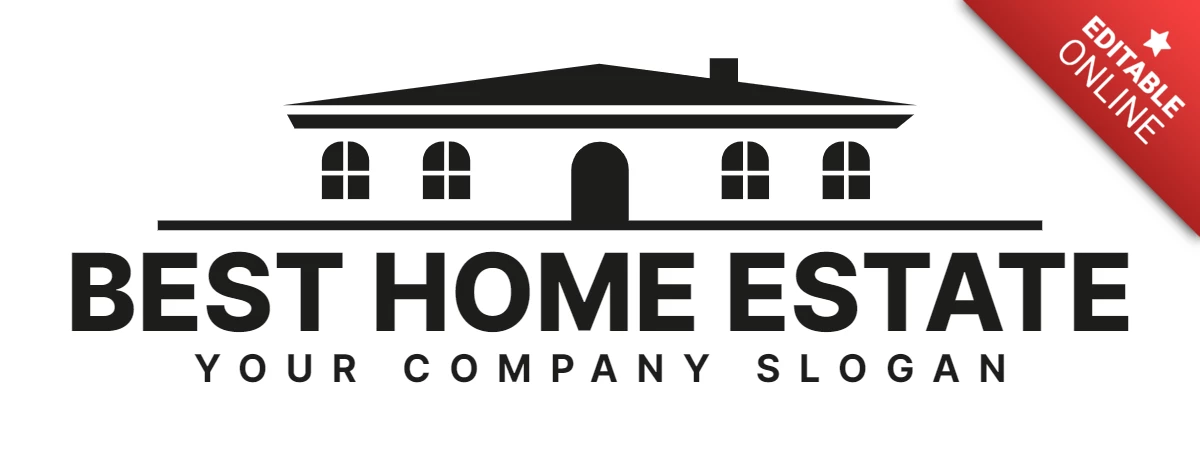 Home Estate Company Logo Design Template