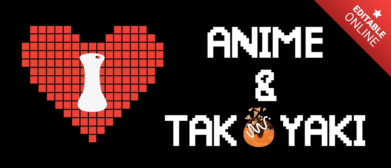 Anime And Takoyaki T-shirt Design Template