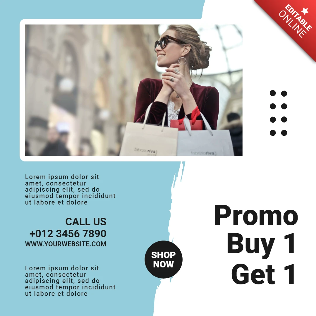 Buy 1 Get 1 Offer Instagram Post Design Template