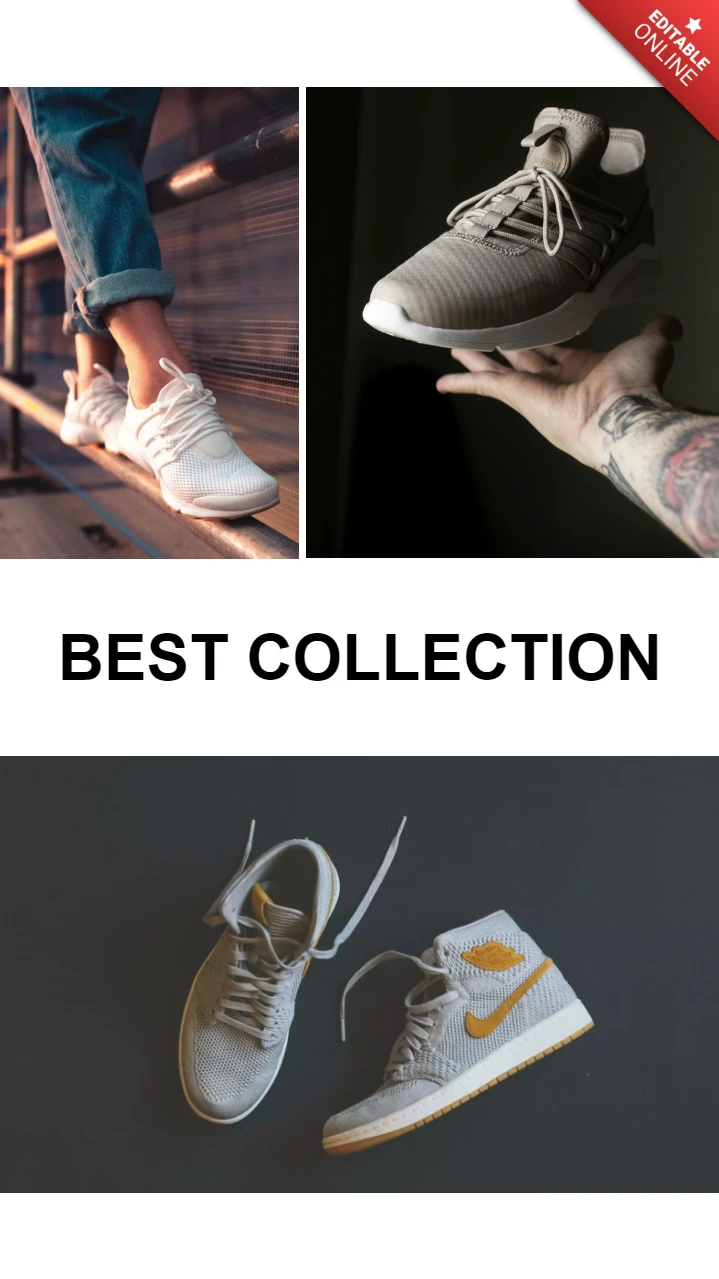 Najlepsza kolekcja trampek instagram story post design template