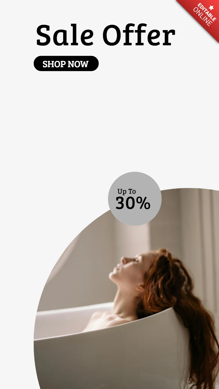 Minimalistische Kreis Werbe-Instagram Geschichte Post Design-Vorlage