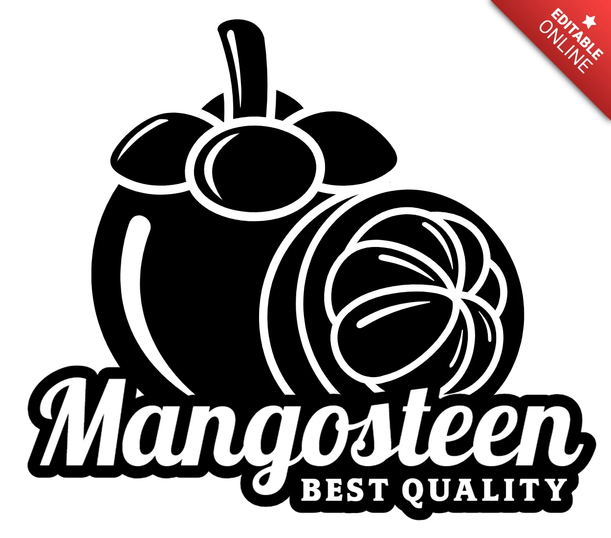 Najlepszy szablon logo mangostanu