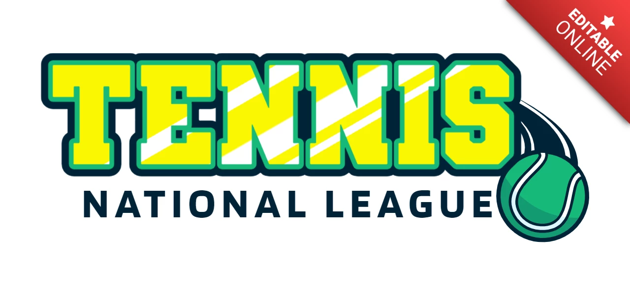 Tennis nationale liga logo entwurfsvorlage