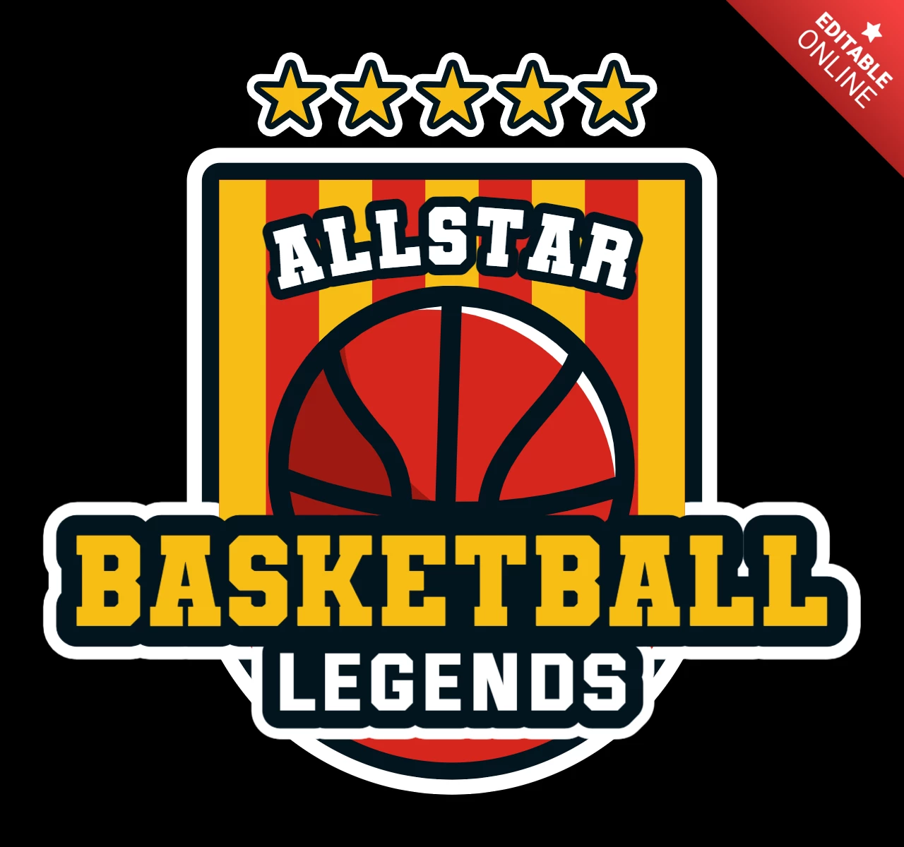Plantilla de diseño de logotipo de baloncesto