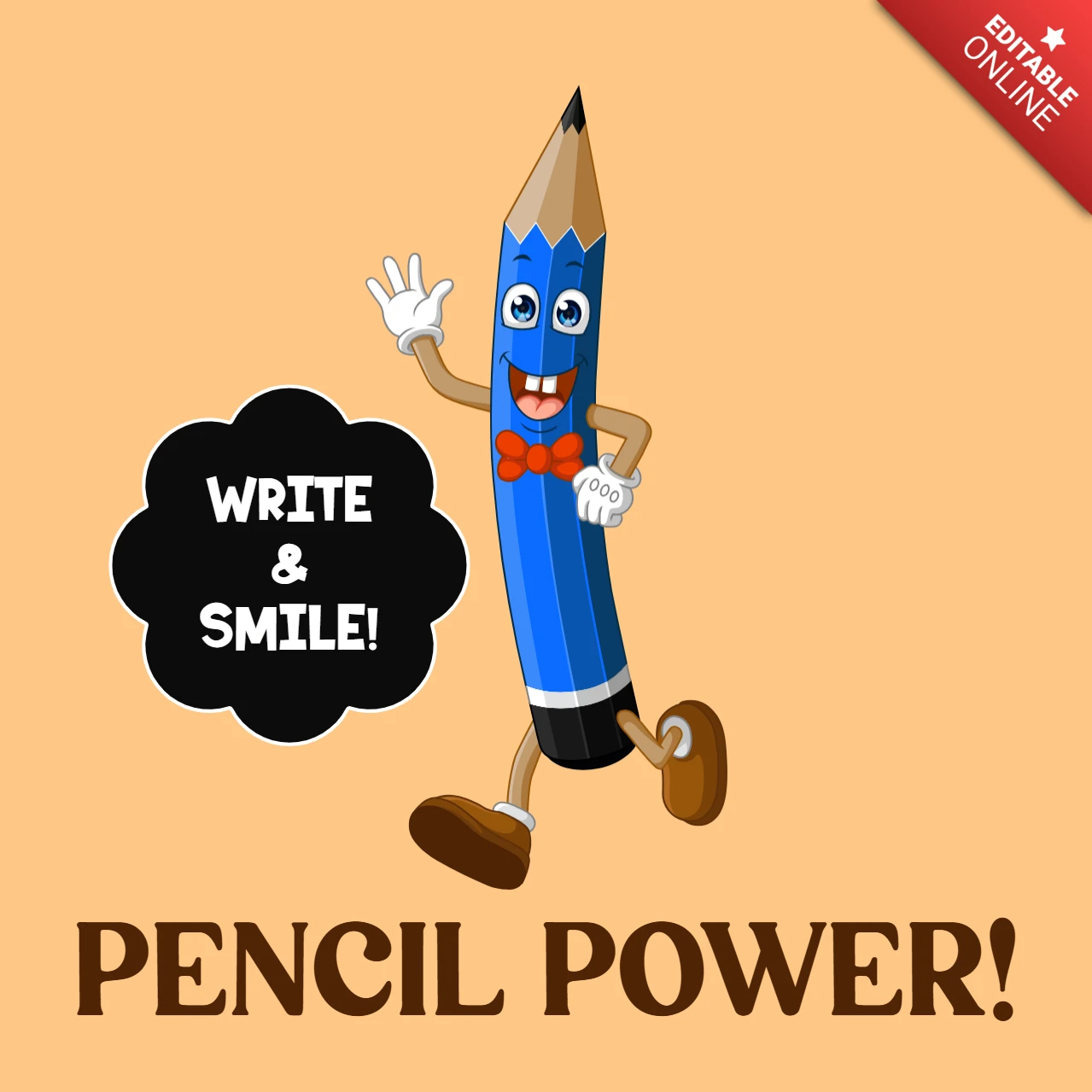 Crayon au design ludique : écrivez et souriez !