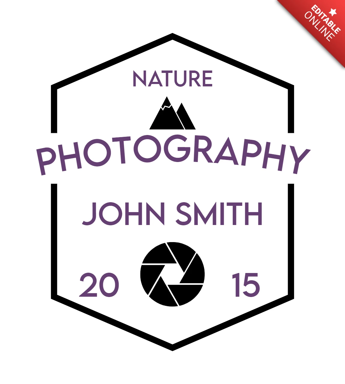 Nature Photography Logo Template Design