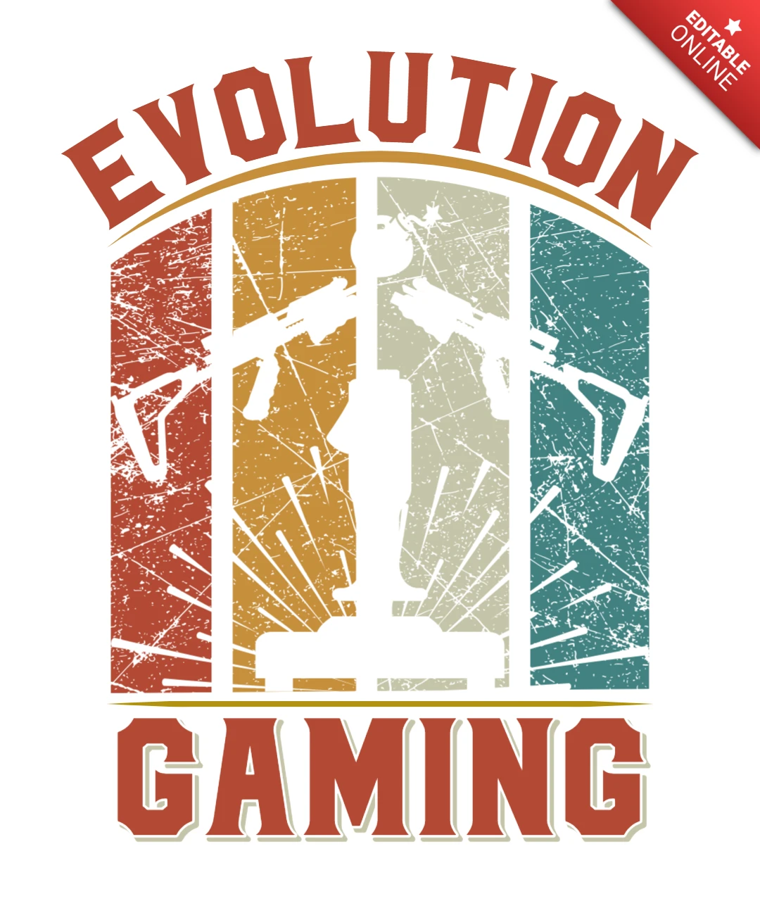 Vintage Retro Gaming Design Template for eSports