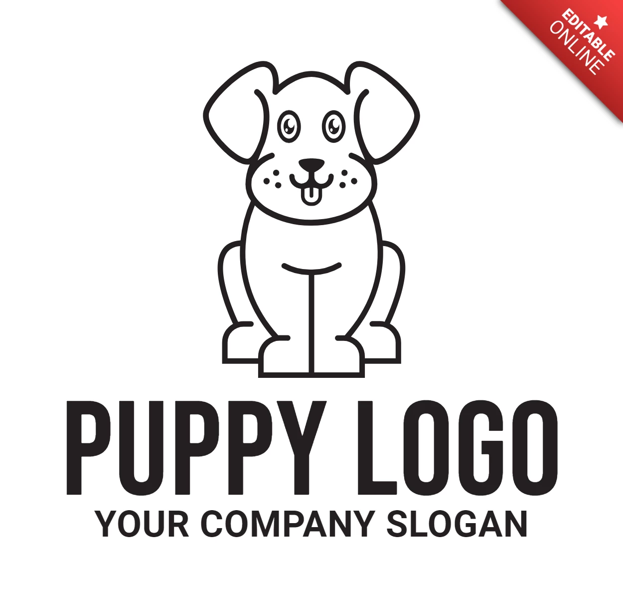 Puppy Logo Design Template
