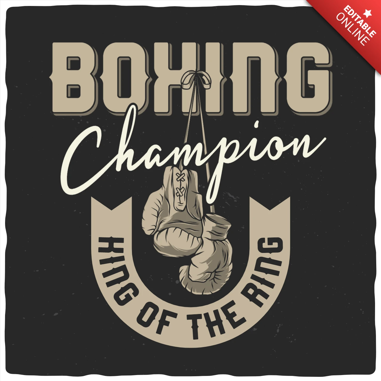 Boxen meister t-shirt design vorlage
