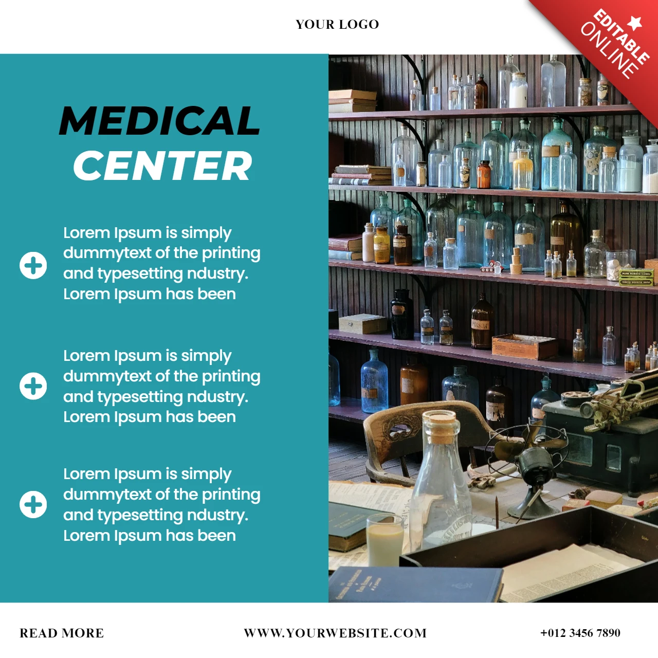 Modèle de conception de publication Instagram promotionnelle médicale accrocheuse