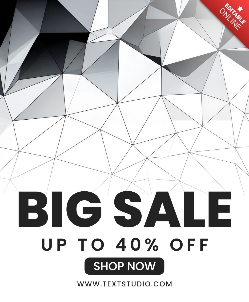 Geometric Design Template for Modern Promotional Flyer