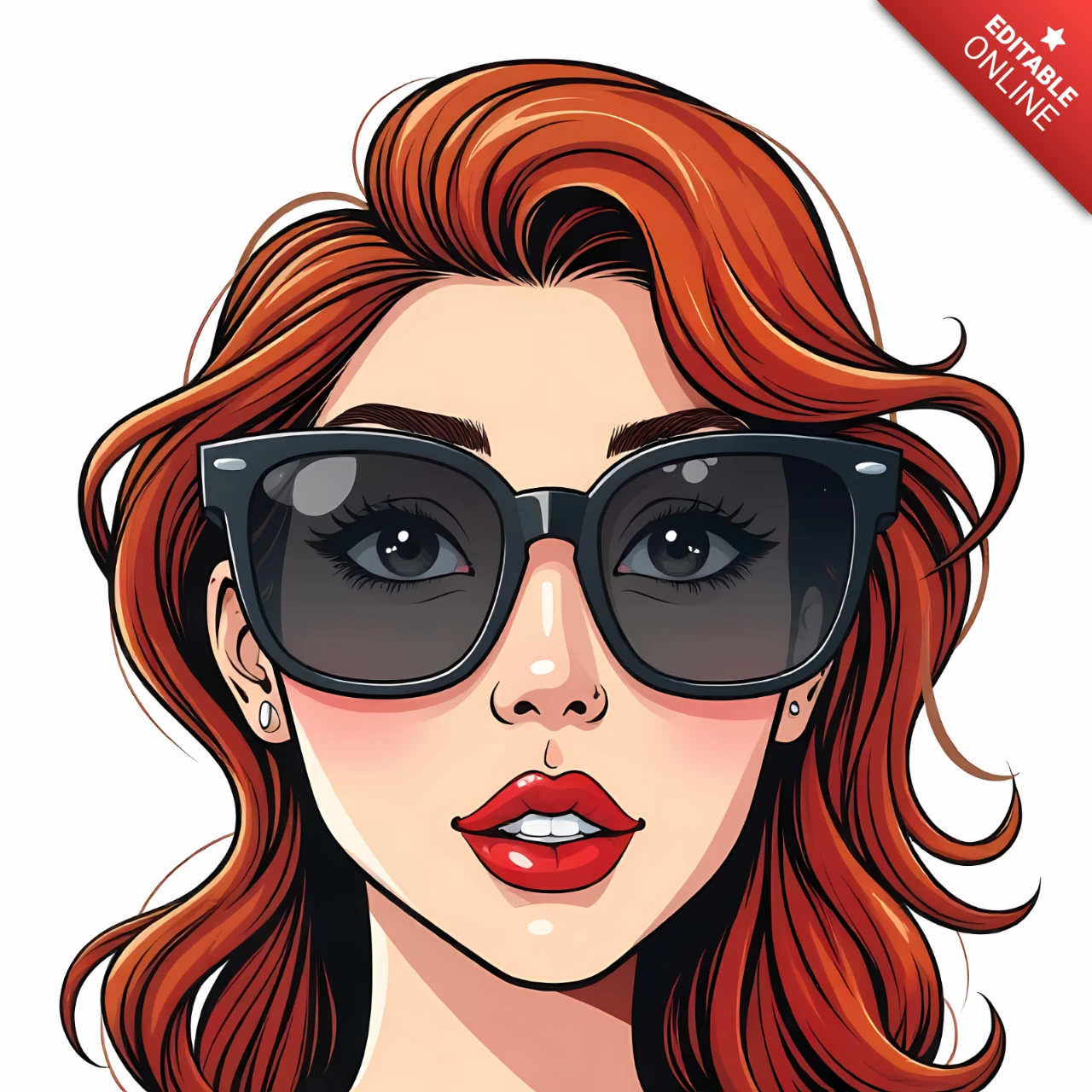 Editable Fashion Illustration Design Template for Creative Projects