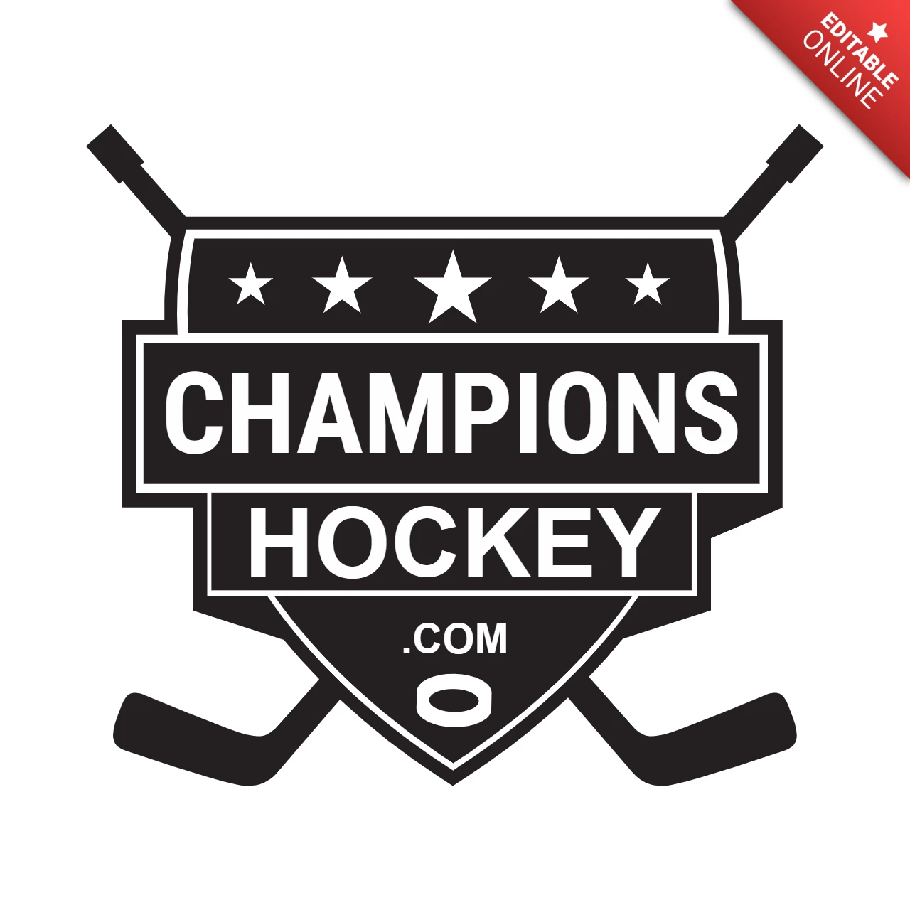 Hockey sport logo ontwerpsjabloon