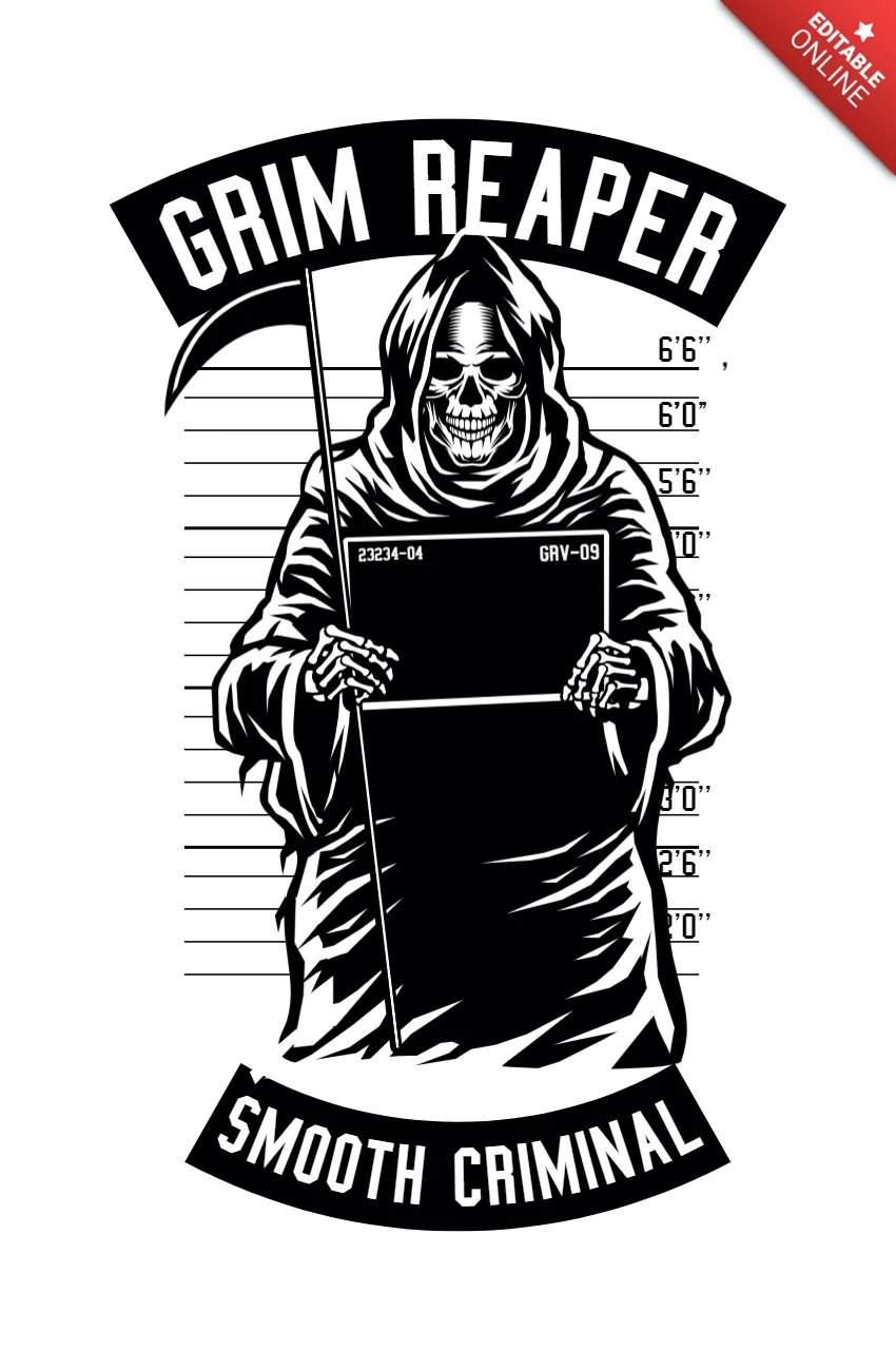 Gaim Reaper Smooth Criminal T-shirt Design Template