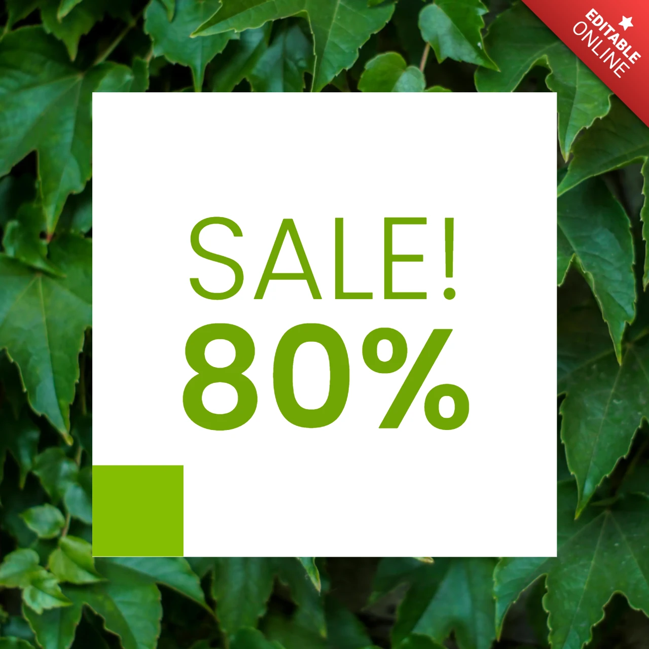 Big Gardening Sale Instagram Post Design Template