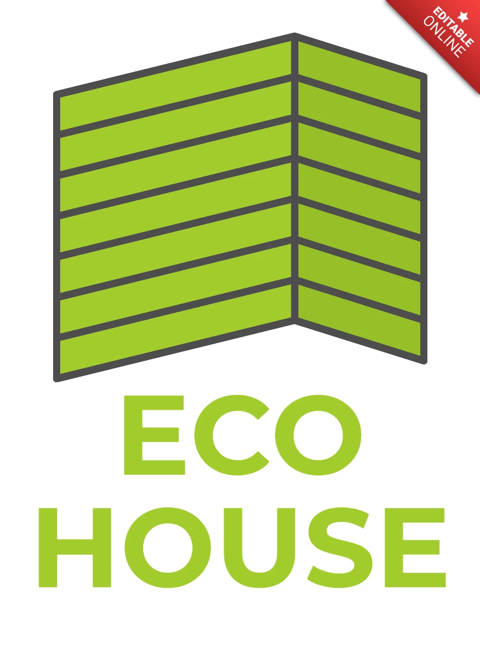 Eco House Logo Template Design