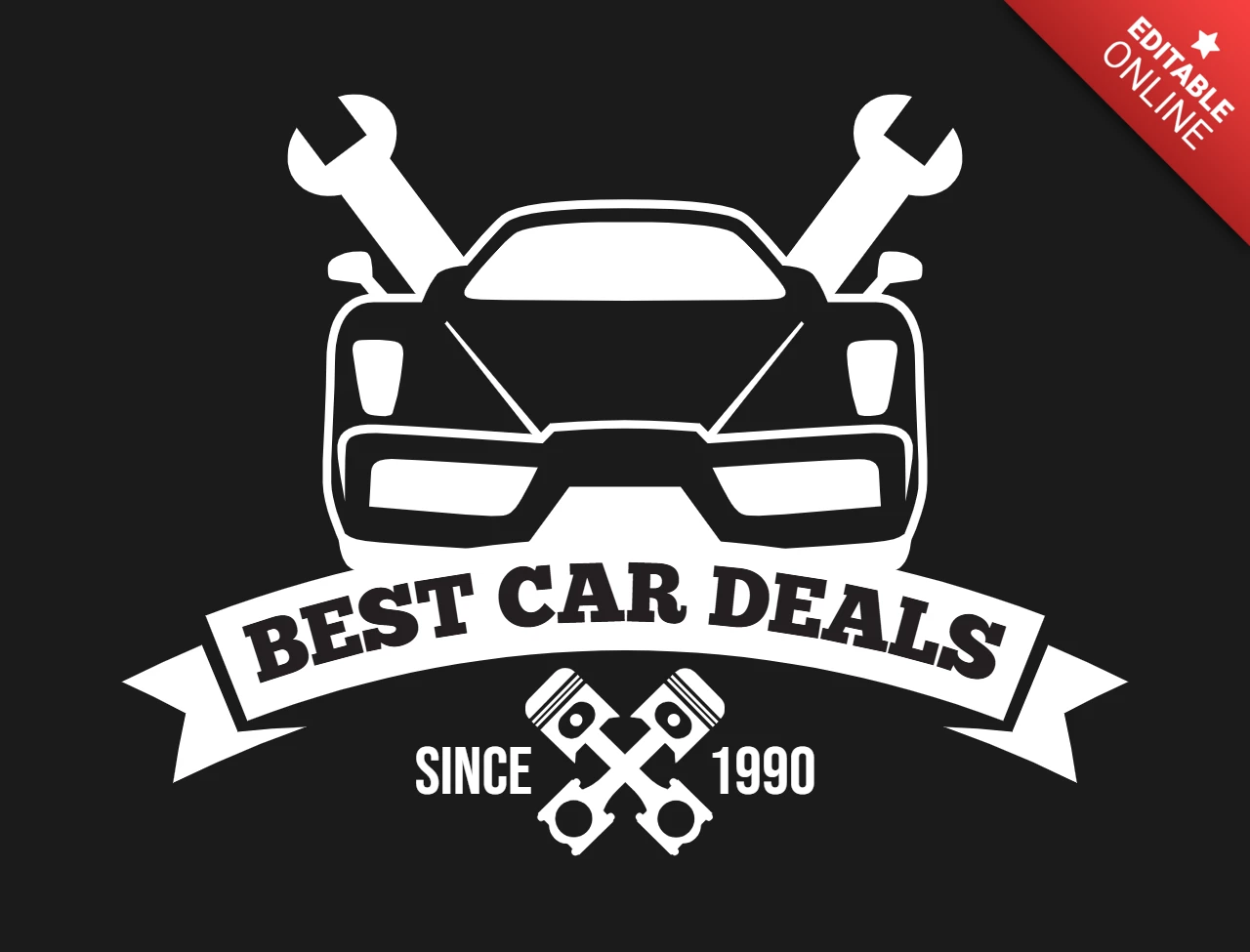 Modello di logo per servizio di riparazione auto