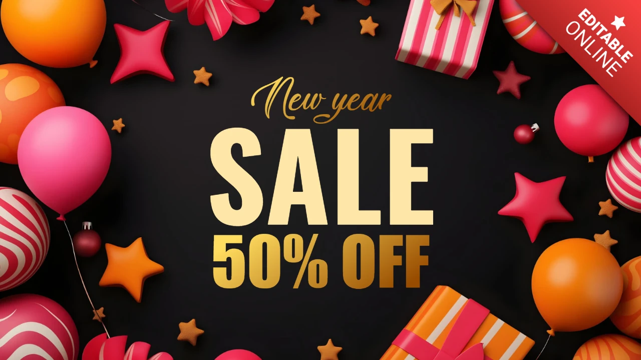 Palloncini festosi anno nuovo vendita 50% di sconto modello di design