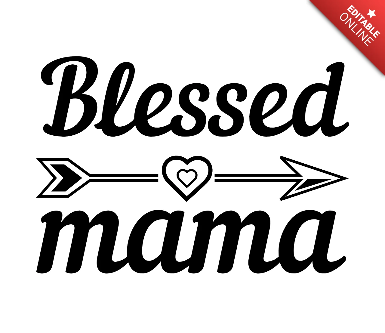 Modello di maglietta per mamma benedetta