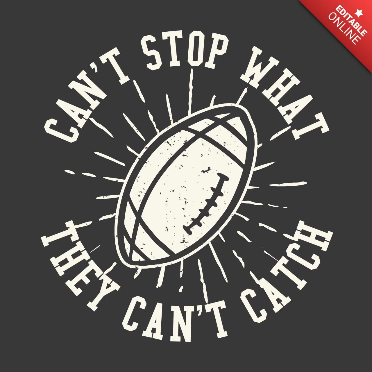 Modèle de conception de t-shirt vintage de football de rugby