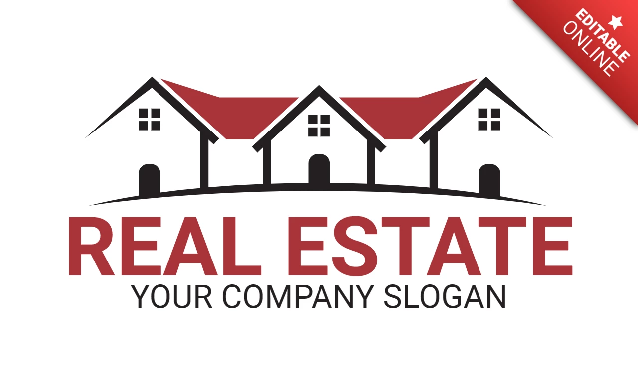 Modernes immobilien logo design Vorlage