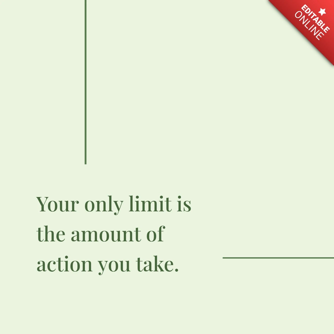Your Limit Minimalist Quote Instagram Post Design Template