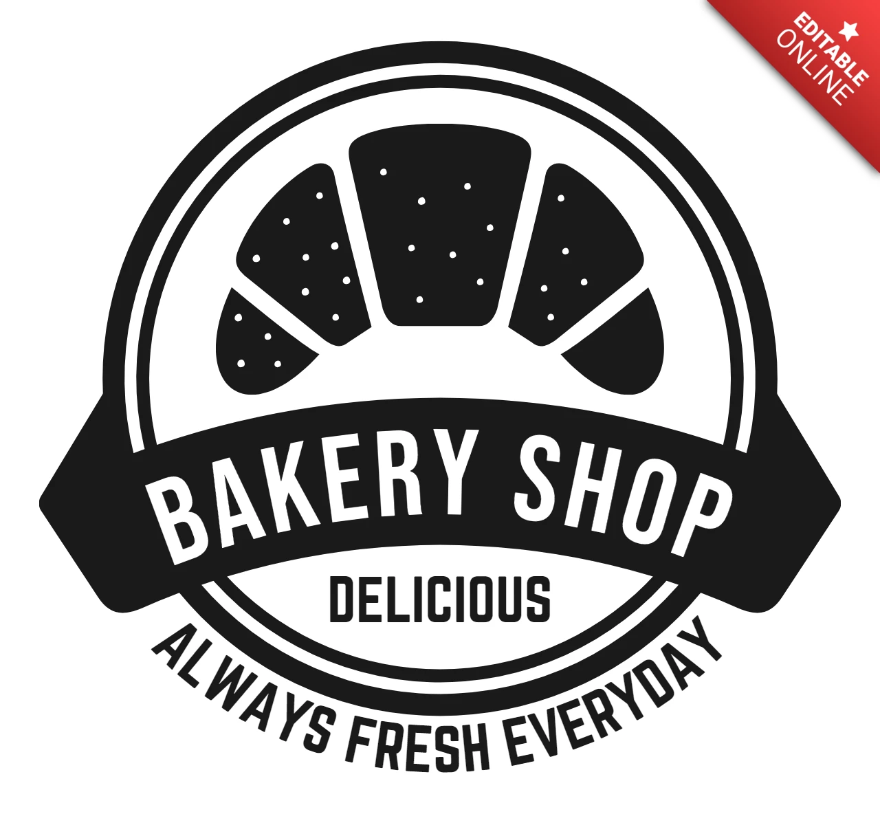 Ontwerpsjabloon verse bakkerswinkel
