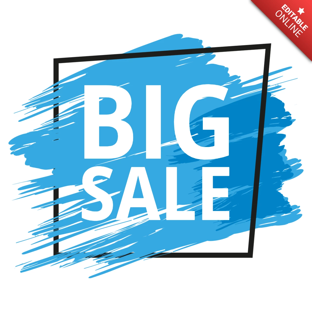 Grote uitverkoop black friday banner sjabloon