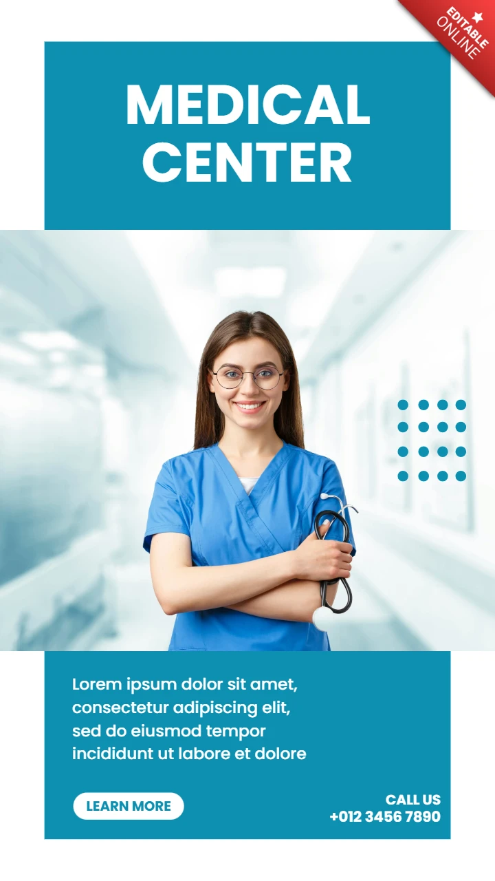Modèle de conception de publication d'histoire Instagram promotionnelle médicale accrocheuse