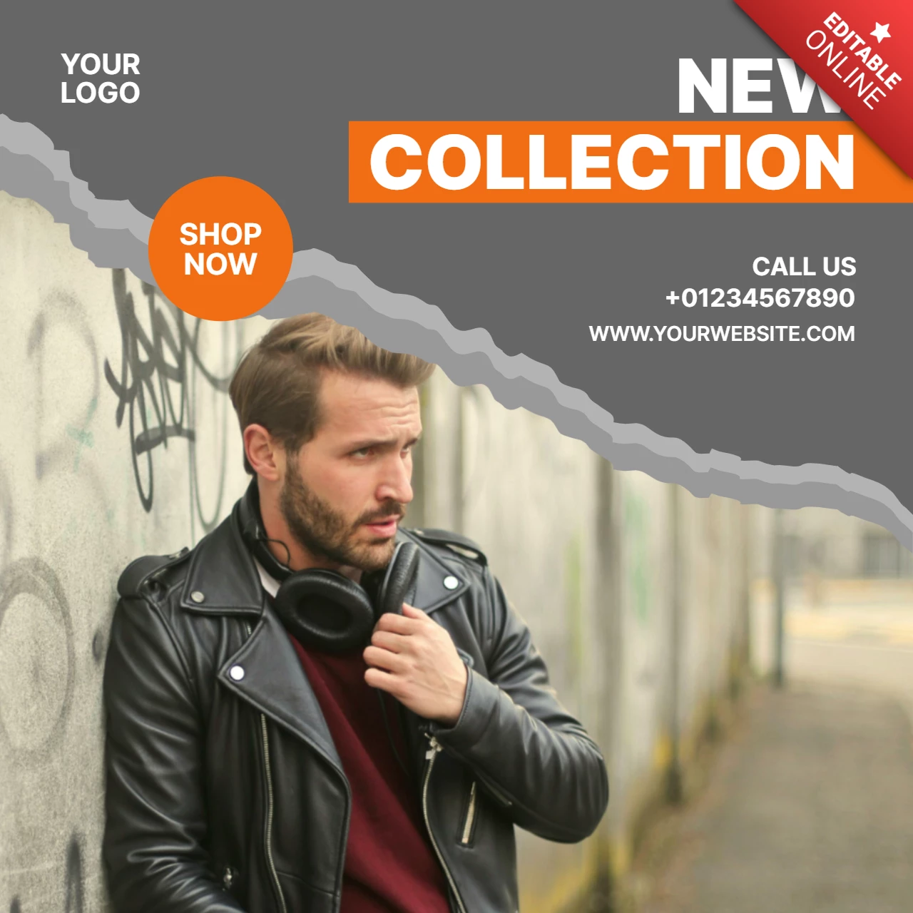 Mode neue Kollektion Social Media Post Design Vorlage