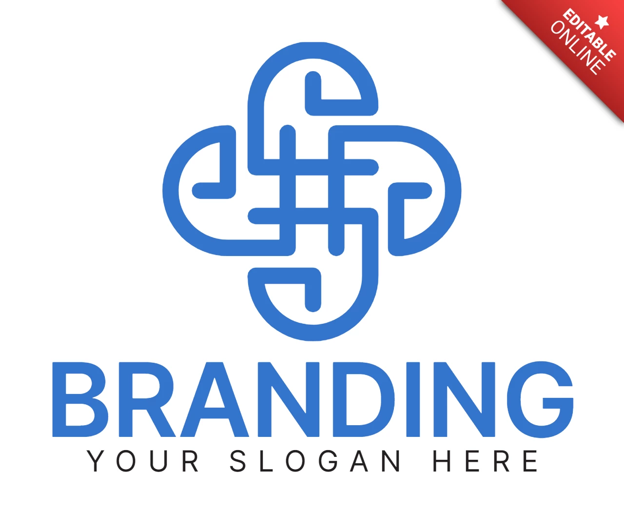 Neue, moderne Logo-Designvorlage mit abstrakter Form