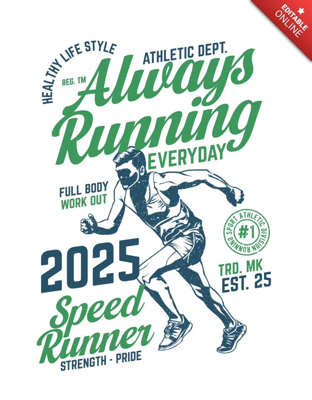 Always Vintage T-shirt Design Template
