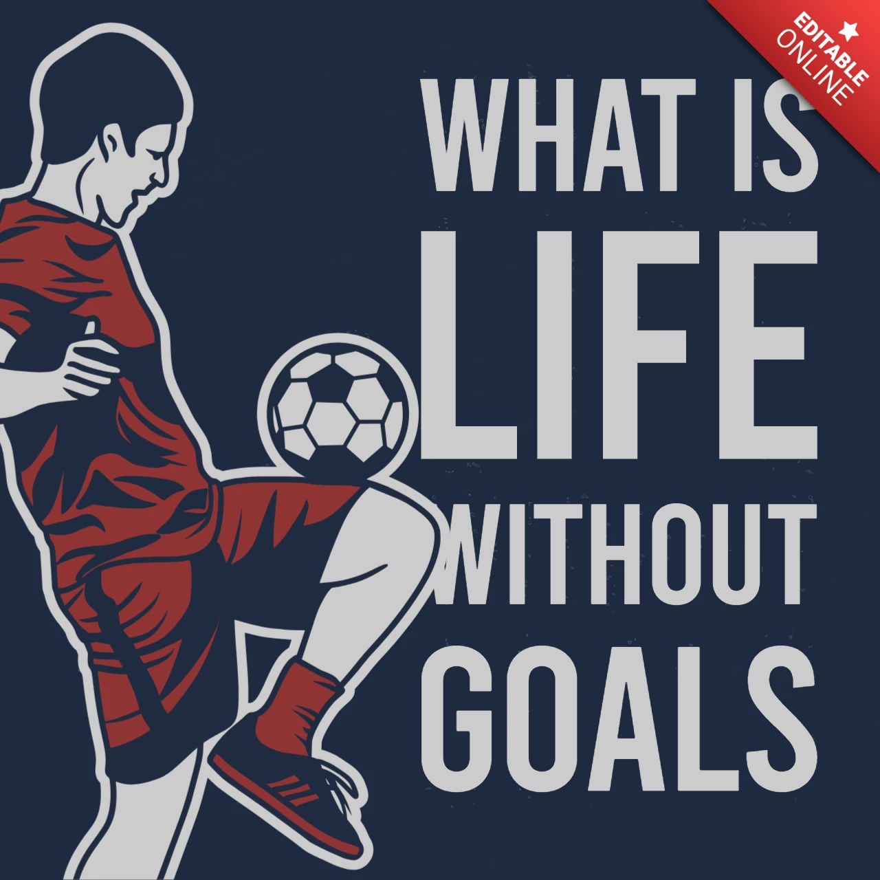 Voetballer jongleerbal vintage t-shirt ontwerpsjabloon