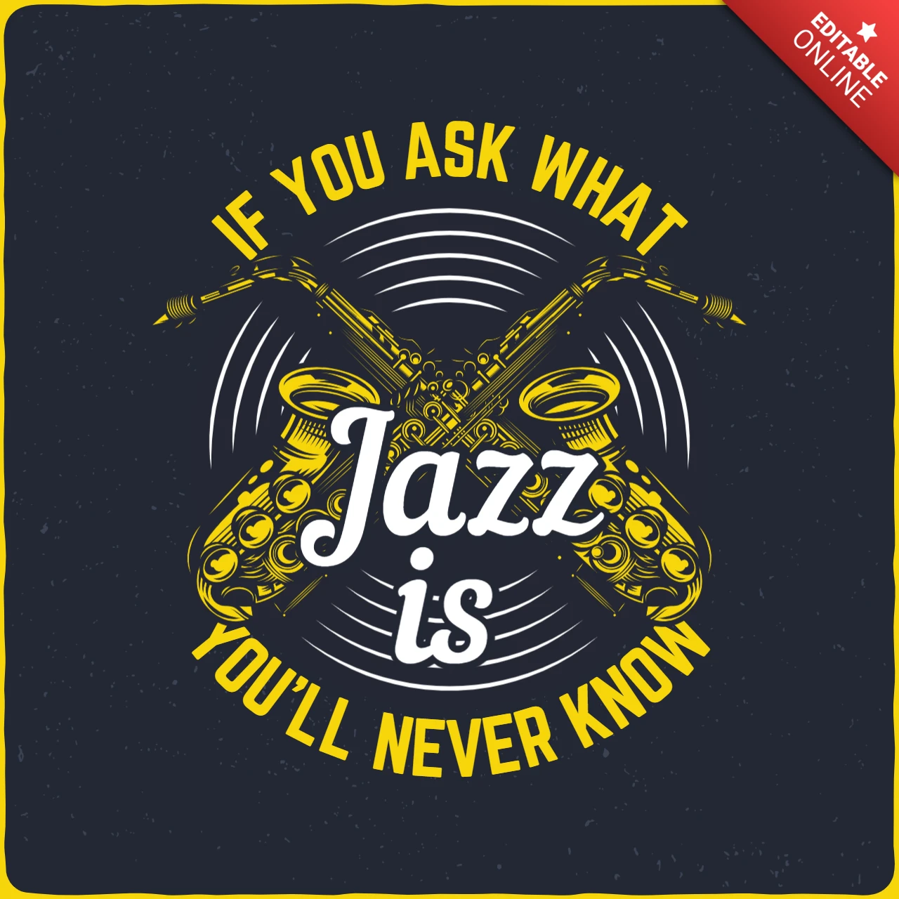 Wenn Sie fragen, was Jazz ist Musik t-shirt design vorlage
