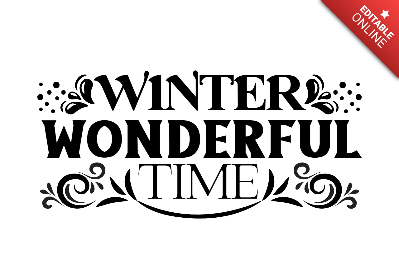 Winter wunderbare zeit t-shirt design vorlage