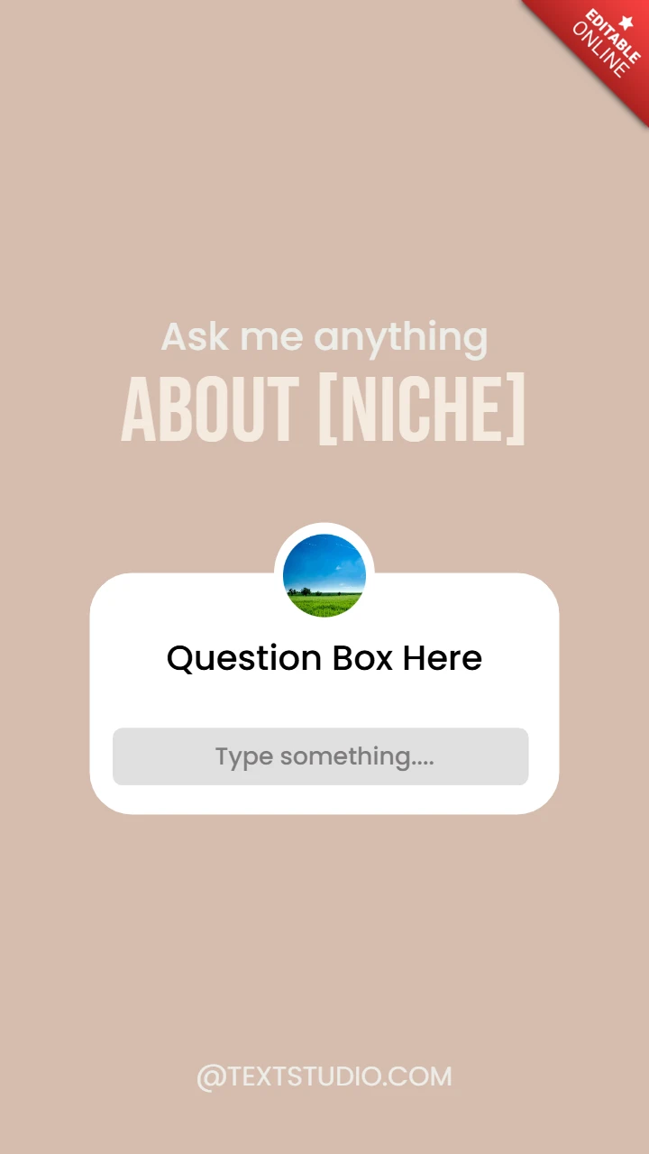 Pergunte-me qualquer coisa' para qualquer nicho de modelo de design de postagem de história do Instagram