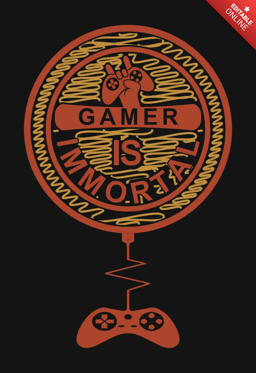 Le joueur est immortel : citation sur le jeu, modèle de t-shirt