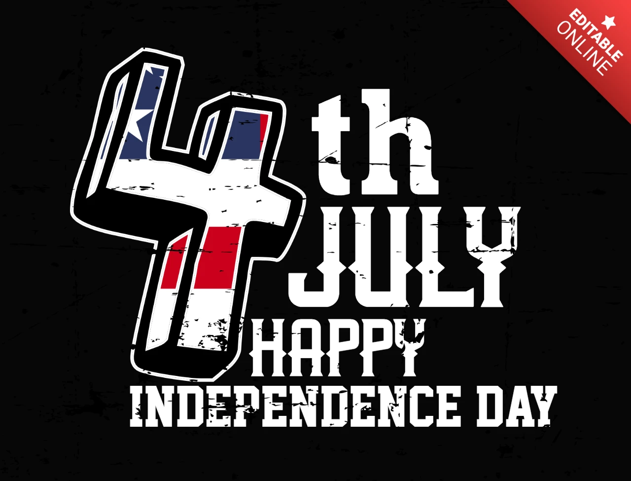 Modèle de t-shirt pour le 4 juillet, joyeux jour de l'indépendance