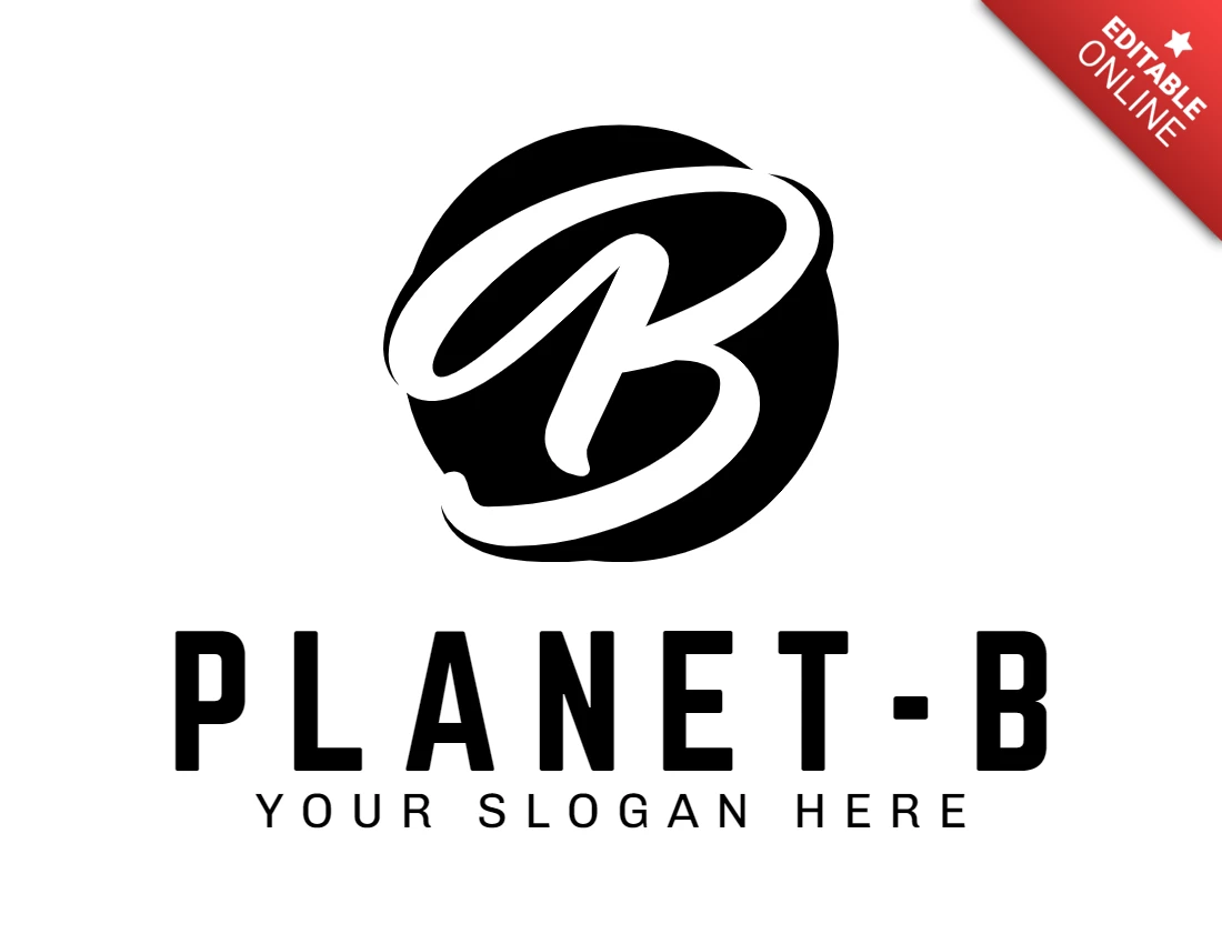 Designvorlage für das Planet-b-Logo