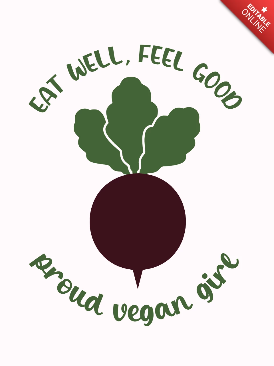 Vegetarier t-shirt vorlage design
