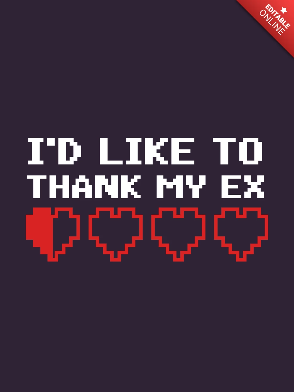 Modelo de camiseta de agradecimento ao meu ex