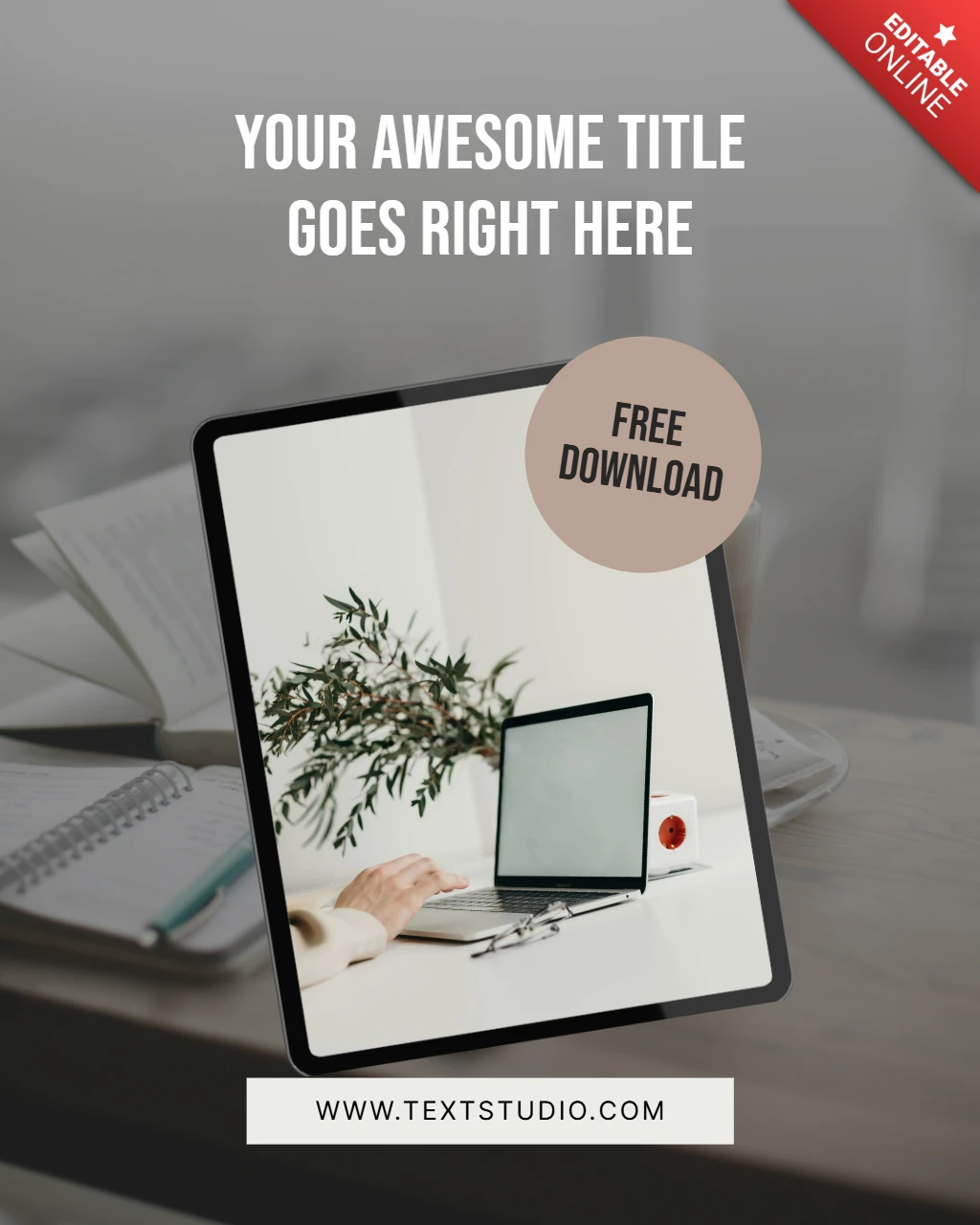 Digital Download Mockup Instagram Post Design Template